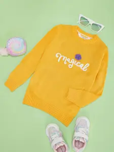 Pantaloons Junior Girls Cable Knit Pullover