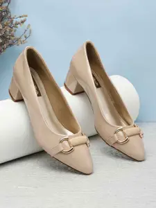 Flat n Heels Women Block Heel Pumps