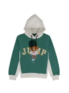 Status Quo Boys Graphic Printed Hood Cotton Pullover Sweatshirt