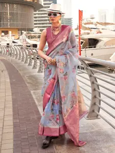 Mitera Floral Woven Design Sungudi Saree