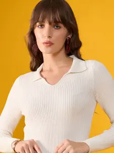 98 Degree North Women Striped Pullover Sweater