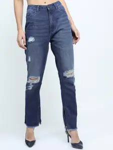 Tokyo Talkies Women Straight Fit Light Fade Stretchable Jeans