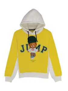 Status Quo Boys Graphic Printed Hood Cotton Pullover Sweatshirt