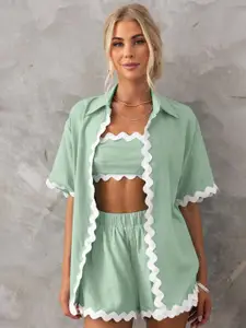 MIAKEE Usher Short Sleeves Shirt With Short