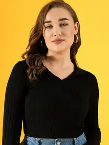 98 Degree North Women Striped Pullover