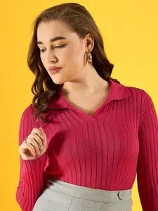 98 Degree North Women Shirt Collar Pullover