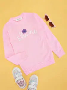 Pantaloons Junior Girls Cable Knit Pullover