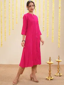 Vishudh Mandarin Collar A Line Kurta