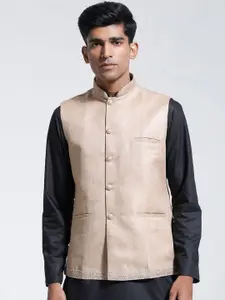 VASTRAMAY Men Woven Design Nehru Jacket