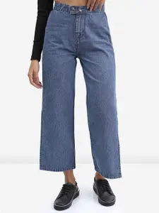 Tokyo Talkies Women Straight Fit Heavy Fade Stretchable Jeans