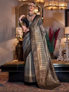 Mitera Ethnic Motifs Zari Tissue Banarasi Saree