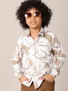 V-Mart Boys Printed Shirt with Trousers