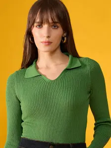 98 Degree North Women Cotton Striped Long Sleeves Pullover