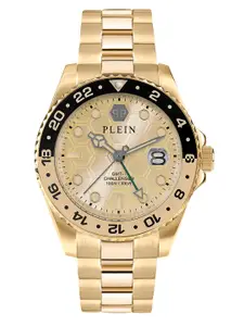 PHILIPP PLEIN Men Brass Dial & Bracelet Style Straps Analogue Watch PWYBA0423