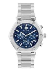 PHILIPP PLEIN Men Brass Patterned Dial & Bracelet Style Straps Analogue Watch PWZBA0323