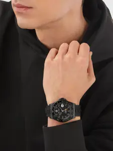 PHILIPP PLEIN Men Brass Dial & Straps Analogue Watch PWYBA1023