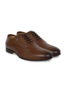 Allen Cooper Men Leather Formal Brogues