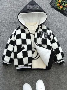 INCLUD Boys Checked Open Front Jacket