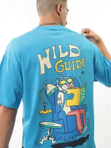 HIGHLANDER Men Typography Printed Raw Edge T-shirt