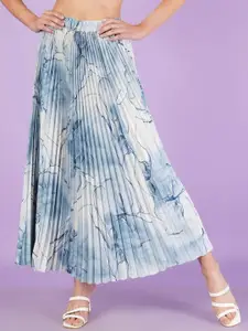 ZWERLON Women Printed A-Line Maxi Skirt