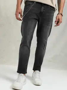 HIGHLANDER Men Tapered Fit Mildly Distressed Light Fade Stretchable Jeans