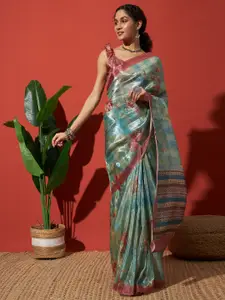 RACHNA Floral Tissue Saree