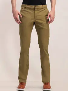 U.S. Polo Assn. Men Solid Urban Slim Slim Fit Chinos Trousers