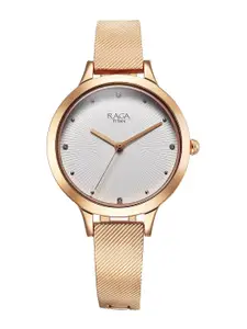 Titan Women Brass Embellished Dial & Bracelet Style Straps Analogue Watch 2754WM01