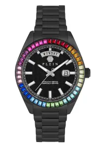 PHILIPP PLEIN Men Brass Dial & Stainless Steel Straps Analogue Watch PWPNA0624