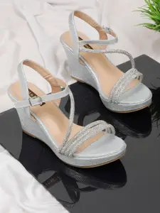 Flat n Heels Embellished Wedge Heel Sandals