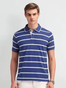 Arrow Sport Men Striped Polo Collar T-shirt