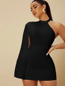 Kotty Women Solid Batwing Sleeves Bodycon Mini Dress