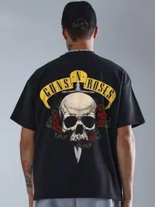 PRONK Men Graphic Printed Oversized T-shirt