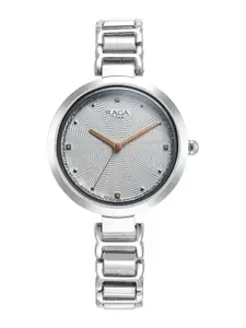 Titan Women Brass Embellished Dial & Bracelet Style Straps Analogue Watch 2752SM01