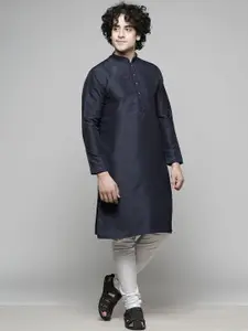 MAAHI FABS Floral Yoke Design Thread Work Kurta With Churidar