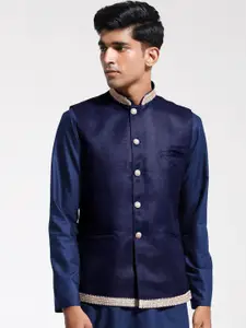 VASTRAMAY Men Woven Design Nehru Jacket