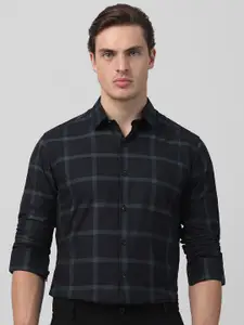 Mufti Men aw-24 Slim Fit Checked Cotton Casual Shirt