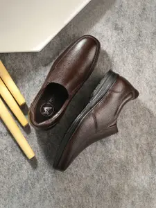 Auserio Men Leather Formal Slip-Ons