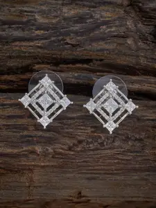 Kushal's Fashion Jewellery Rose Gold-Plated CZ-Embellished Bridal Adjustable Finger Ring