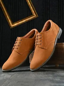 Auserio Men Leather Derbys Formal Shoes