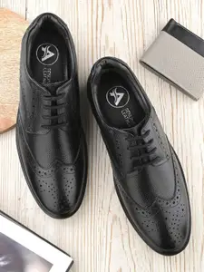 Auserio Men Leather Formal Brogues