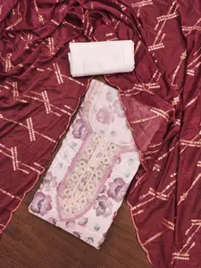 Maroosh Embroidered Organza Unstitched Dress Material