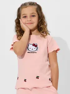 The Souled Store Girls Hello Kitty Printed T-shirt