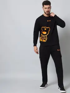 GRIFFEL Printed Round Neck Tracksuit