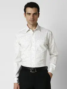 Van Heusen Men Spread Collar Floral Printed Cotton Formal Shirt