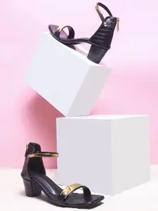 Try Me Women Ankle Loop Block Sandals