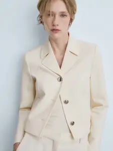 MANGO Lapel Collar Single-Breasted Blazer