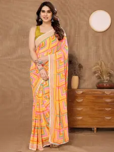 KALINI Geometric Printed Ready to Wear Saree