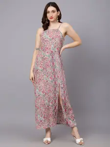 Kotty Women Graphic Printed A-Line Maxi Dress