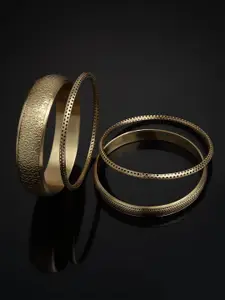 Anouk Set Of 4 Gold Plated Bangles